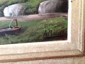 Óleo original sobre lienzo pintado y firmado por A. Müller